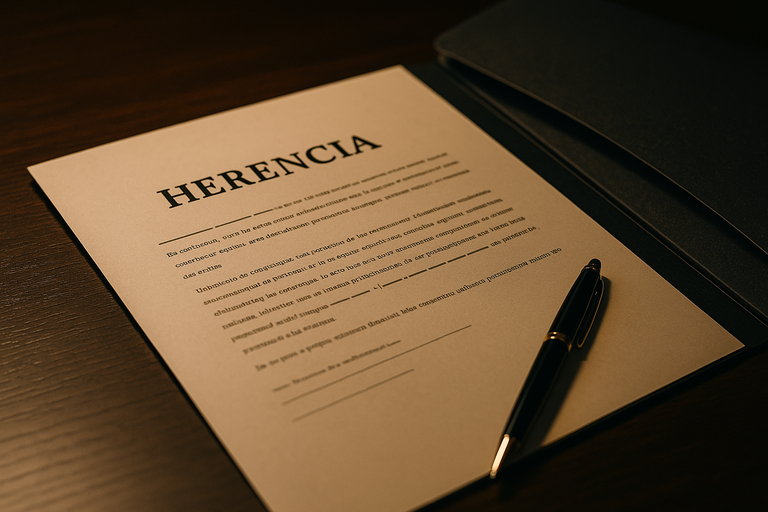 Documento legal de herencia revisado por abogado de sucesiones en Granollers