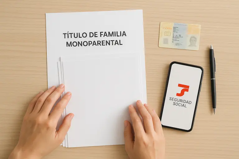 Título familia monoparental seguridad social